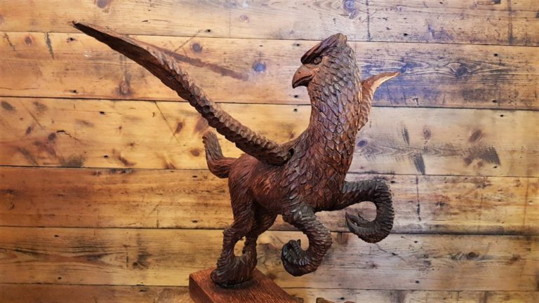 Wooden Hippogriff Buckbeak Gryphon Harry Potter Sculpture – The Bunker ...